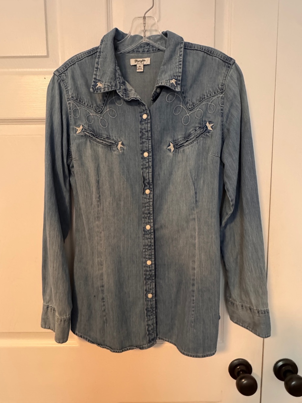 Wrangler Retro Light Blue Denim Shirt